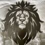 Striking Lion Head Metal Art Wall Plaque, thumbnail 9 of 12