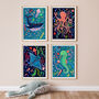 Stingray Sea Animal Colourful Nursery Print, thumbnail 8 of 11