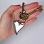 Heart Pewter Keyring, Love Token Gifts, thumbnail 2 of 7