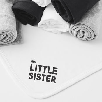 Personalised Little Sister Blanket, 3 of 4