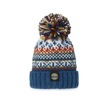 Kids Fjord Nordic Knit Reflective Super Bobble Hat, 2 of 4