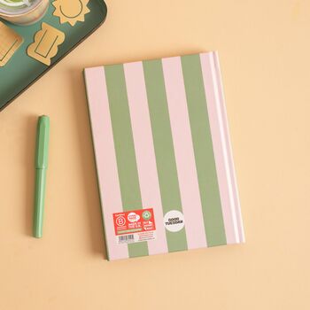 2027 Diary | A5 Hardcover Week To View | Sage Stripe, 9 of 10
