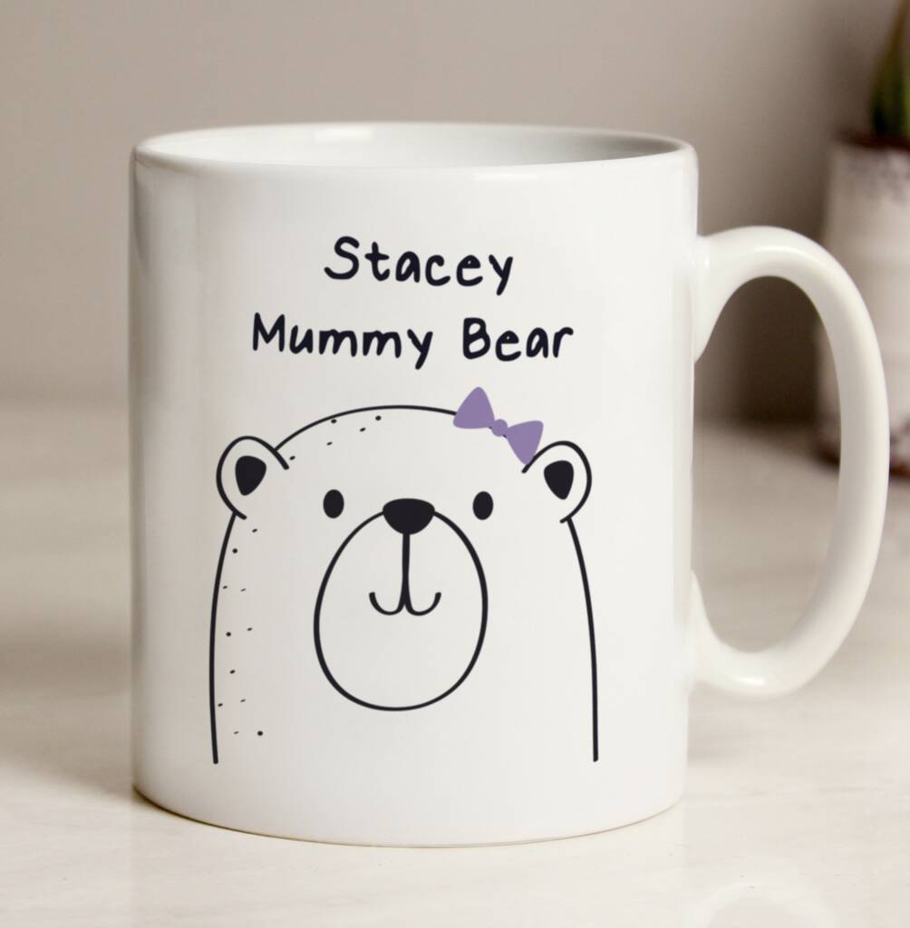 Personalised Family Bear Mugs By The Giftologist