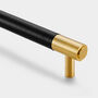Brass Gold Bar Handles With Veg Tanned Leather, thumbnail 6 of 12