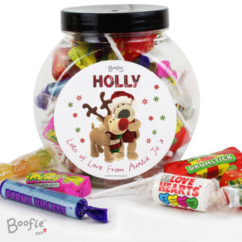 Personalised Boofle Christmas Sweet Jar – Stocking Filler, 3 of 3