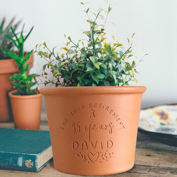 Retirement Engraved Plant Pot, 2 of 8