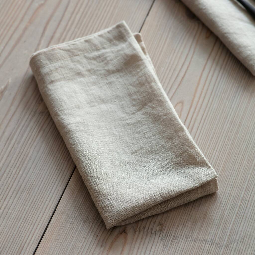 Set Of Four Linen Napkins By all things Brighton beautiful