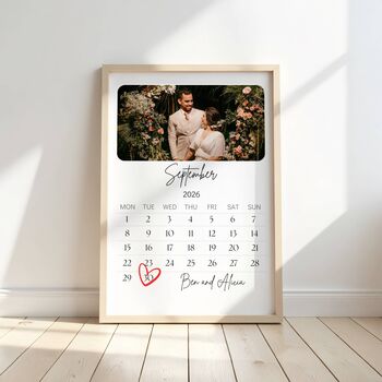 Personalised Photo Calendar Anniversary Print, 6 of 7