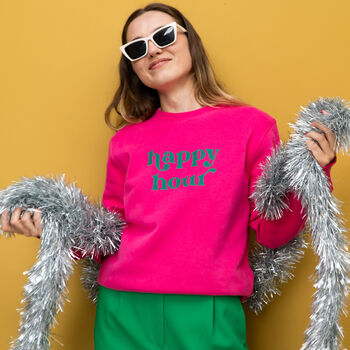 Personalised 'Happy Hour' Sweatshirt, 11 of 12
