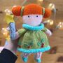 Winter Fairy And Christmas Angel Doll Knitting Patterns, thumbnail 1 of 4