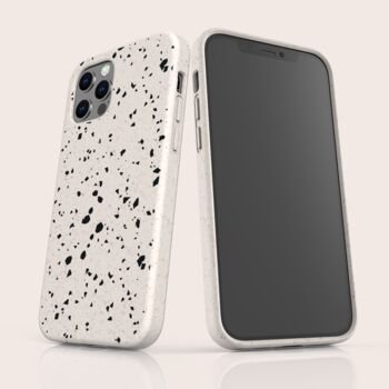 White Terrazzo Biodegradable Phone Case, 3 of 8