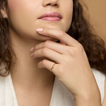 Dainty Organic Flow Gold Ring, 2 of 6