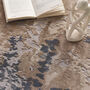 Cosimo Distressed Easy Care Rug With Fringe Blue/Grey, thumbnail 3 of 4