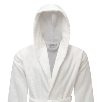 Personalised Unisex Premium Towelling Hooded Bath Robe, 6 of 12
