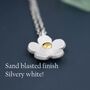 Tiny Forget Me Not Flower Pendant Necklace, thumbnail 6 of 11