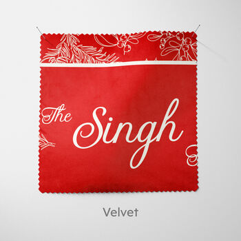 Personalised Red Holly Christmas Cushion, 6 of 7