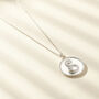 Large Rope Initial Disc Necklace, thumbnail 3 of 7