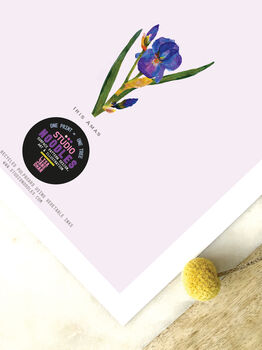 Iris Amas Botanical Eco Art Print. One Print = One Tree, 4 of 6
