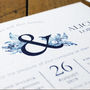 Blue China Wedding Invitations And Save The Date, thumbnail 3 of 11