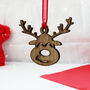 Cute Wooden Reindeer Ornament, thumbnail 4 of 12