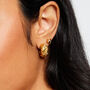 Bronia Plaited Weave Open Hoop Earrings, thumbnail 1 of 3