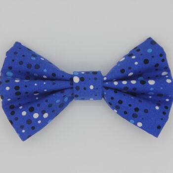Blue Bubbles Dog Bow Tie, 2 of 3