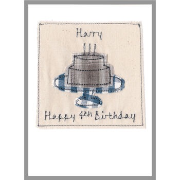 Personalised 13th Birthday Cake Card For Boy, 8 of 8