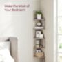 Five Tier Zigzag Floating Corner Wall Shelves, thumbnail 11 of 12