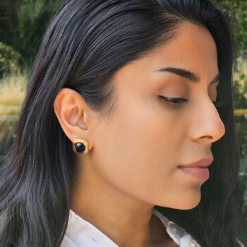 Black Agate Earrings, 2 of 8