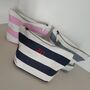 Nautical Striped Cotton Make Up Cosmetic Bag, thumbnail 1 of 10