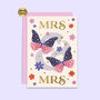 Mrs And Mrs Wedding Card | Gold Foil Cards | Same Sex, thumbnail 3 of 3