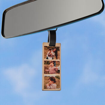 Personalised Photo Strip Hanging Car Ornament, 4 of 6
