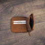 Men's Zip Around Cognac Leather Wallet Soft Leather Rfid Protected, thumbnail 6 of 7