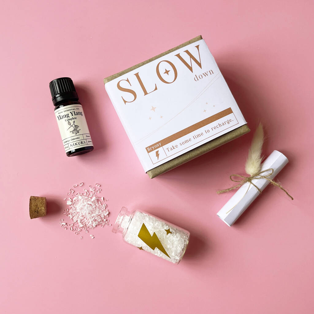 Personalised Self Care Slow Down Gift Set, 1 of 7