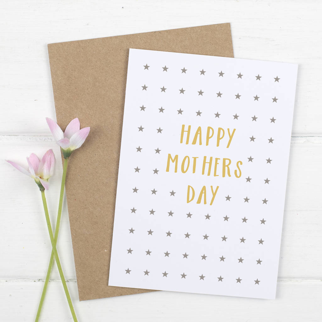 Modern Stars Mothers Day Card, 1 of 2