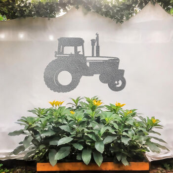 Tractor Metal Wall Art Gift For Farm Garden Decor Lovers, 10 of 10