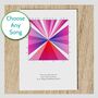 Favourite Song Abstract Art Music Personalised Card, thumbnail 1 of 10