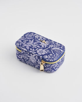 Blue Ditsy Jewellery Box Small, 4 of 5