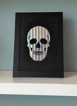 A4 Holographic Skull Poster, 2 of 2