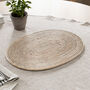 Marbury Oval Rattan Placemat Set Of Two, thumbnail 1 of 2