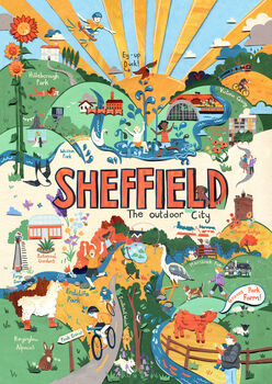 Sheffield Map Print, 2 of 3