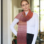 Hand Knit Ombre Fuzzy Yarn Scarf, thumbnail 2 of 12