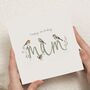 Mum Birthday Card With Garden Birds Flowers, thumbnail 1 of 7