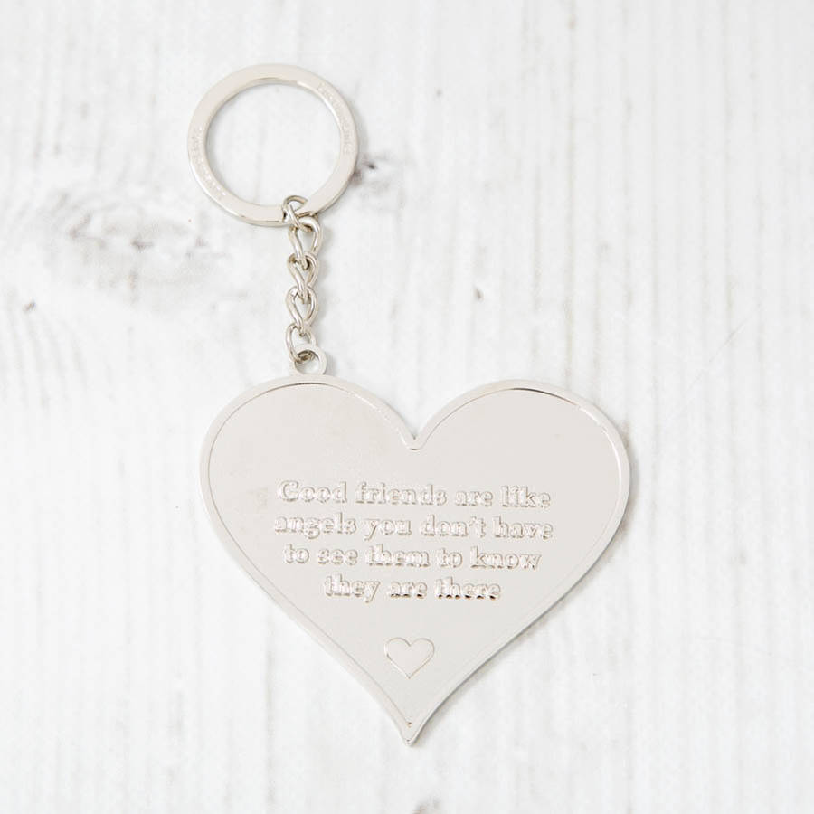 Friends Large Heart Message Keyring, 1 of 7