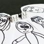 Childs Drawing Doodle Cufflinks For Dad, thumbnail 2 of 4