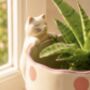 Peeking Cat Planter, thumbnail 2 of 3
