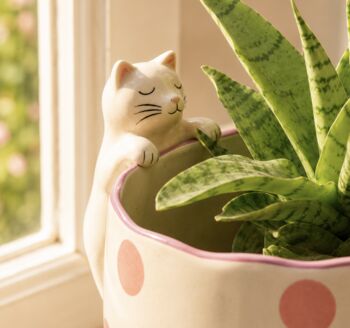 Peeking Cat Planter, 2 of 3