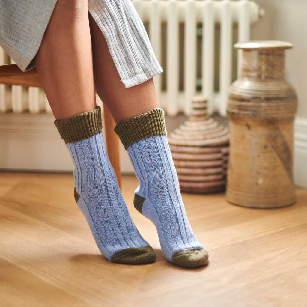 Cashmere Blend Slouch Socks, 1 of 8