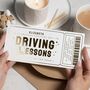 Gold Foil Driving Lessons Birthday Voucher, thumbnail 1 of 9