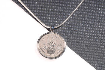 1945 80th Birthday One Shilling Coin Pendant, 2 of 3